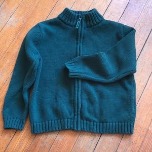 Boys green Lands’end sweater